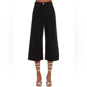 Jacquemus La Riviera Cropped Wide Leg Jeans